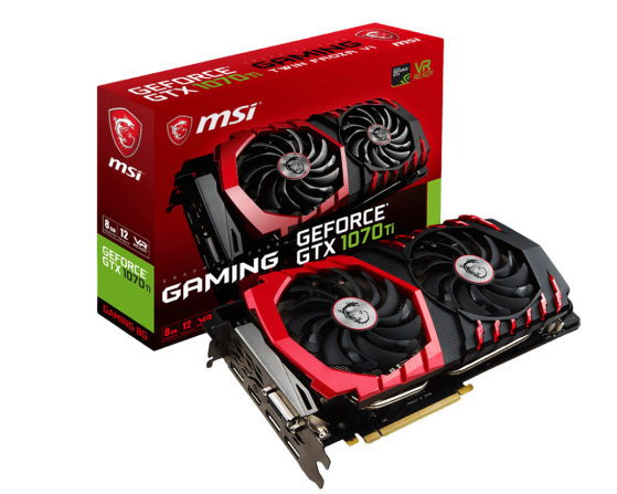 بطاقة GTX 1070 Ti 8GB من MSI GamingX - أداء استثنائي للألعاب وبرامج التصميم