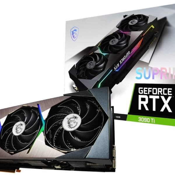 Graphic Card Nvidia GeForce RTX 3090 ti 24gb Ddr6X MSI Suprim X أداء عالي وتقنيات متقدمة للألعاب والبرامج الاحترافية