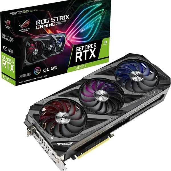 Graphic Card Nvidia Geforce RTX 3070 Ti 8GB Ddr6x Asus Rog Strix OC Edition