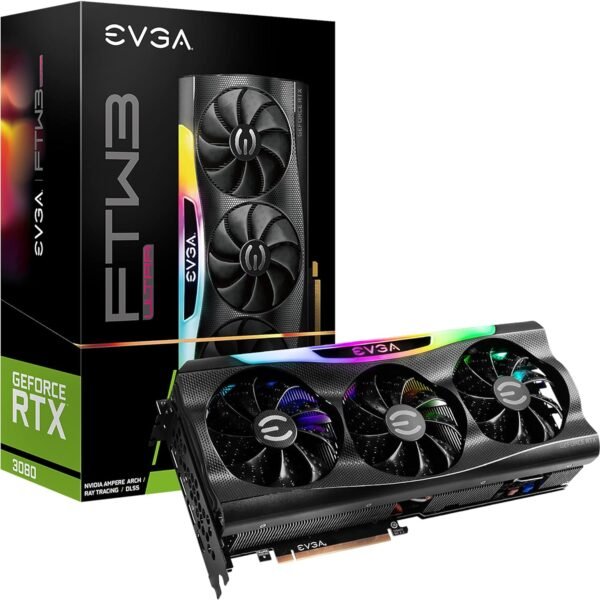 Graphic Card Nvidia Geforce RTX 3080 10gb ddr6X EVGA FTW3 Ultra
