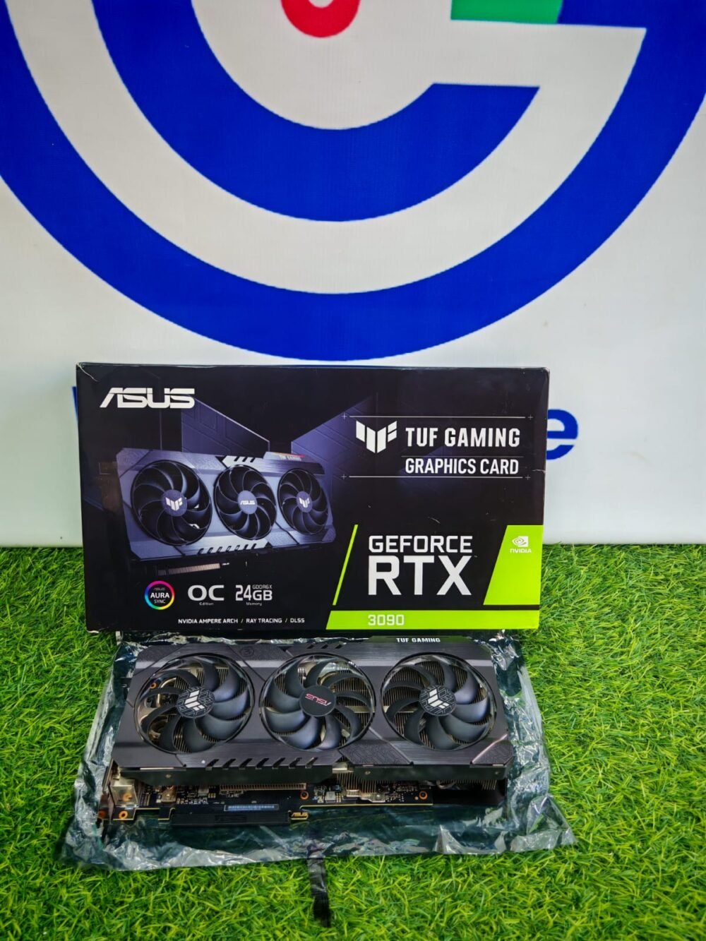 ASUS Nvidia Geforce RTX 3090 24GB GDDR6X TUF Gaming OC Edition Triple Fan Graphics Card Gunmetal Gray