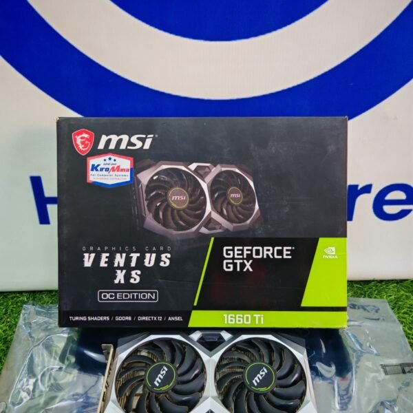 MSI Nvidia Geforce GTX 1660 Ti 6GB GDDR6 Ventus Dual Fan Graphics Card