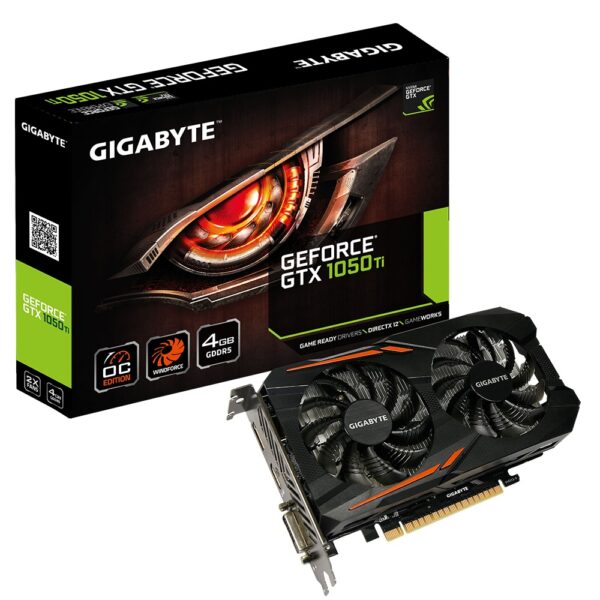 بطاقة GTX 1050 Ti 4GB Gigabyte OC | أداء مذهل للألعاب والتصميم