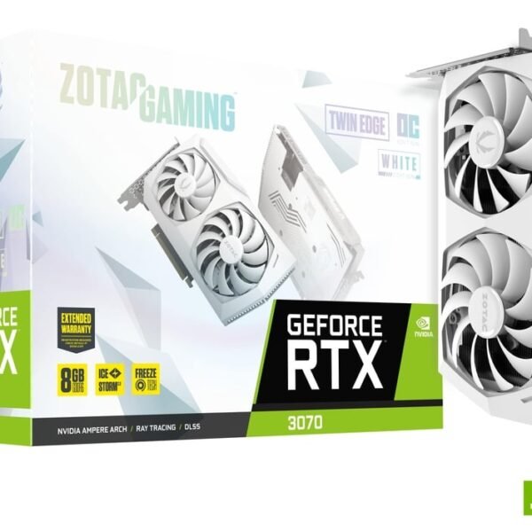 Graphic Card Nvidia Geforce RTX 3070 8GB Zotac Gamiing White ddr6
