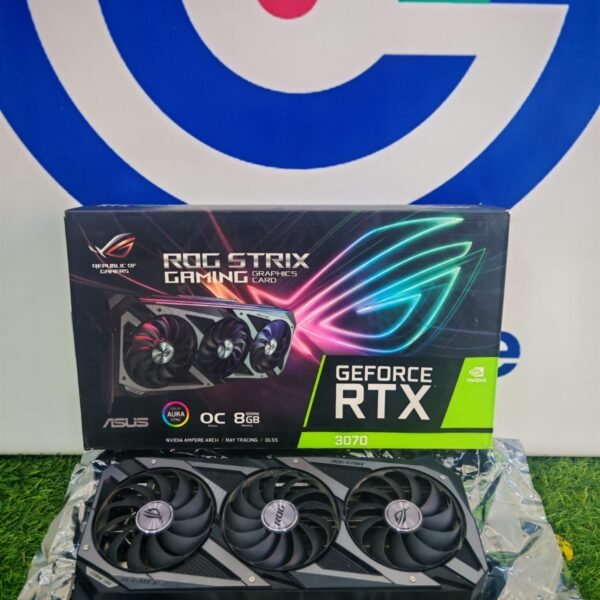 Asus ROG Strix Nvidia GeForce RTX 3070 8GB GDDR6 Gaming OC Triple Fan Graphics Card Black