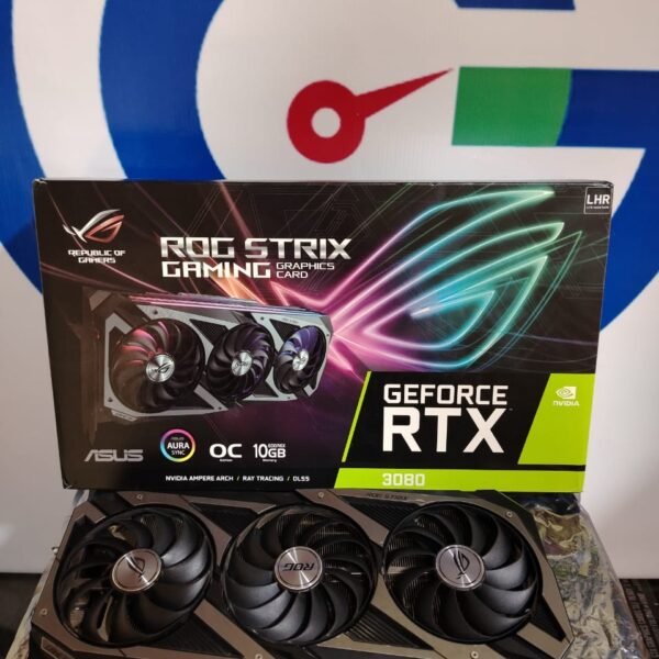 Graphic Card Nvidia Geforce RTX 3080 10gb ddr6X Asus Rog Strix OC Edition