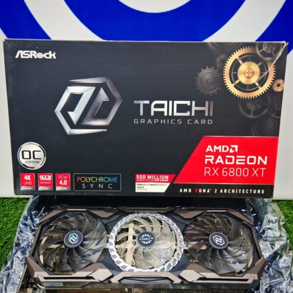 Graphic Card AMD Redeon Rx 6800 xt 16gb Ddr6 AsRock Taichi OC edition