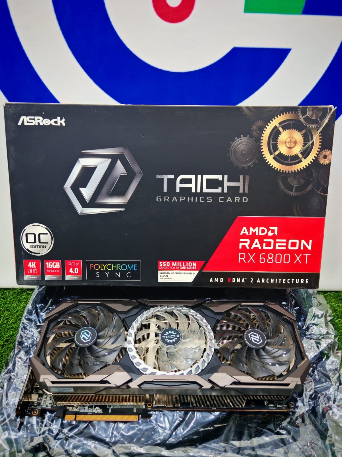 Graphic Card AMD Redeon Rx 6800 xt 16gb Ddr6 AsRock Taichi OC edition