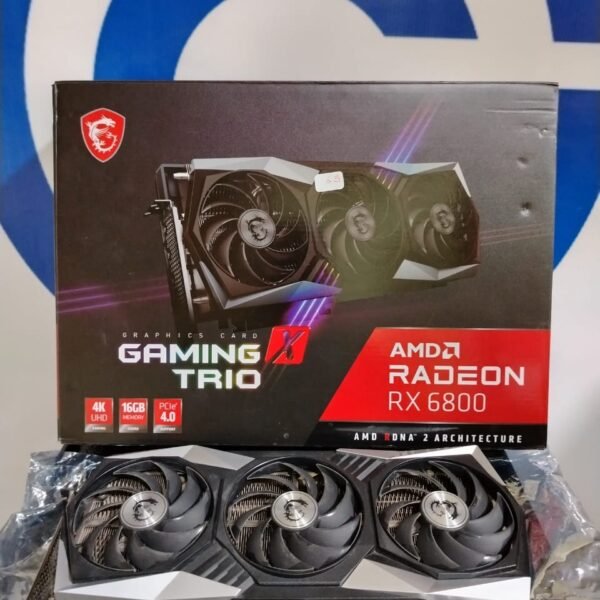 Graphic Card AMD Redeon Rx 6800 16gb ddr6 Msi Gaming X Trio