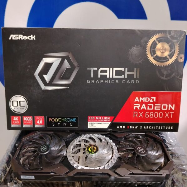 Graphic Card AMD Redeon Rx 6800 xt 16gb Ddr6 AsRock Taichi OC edition