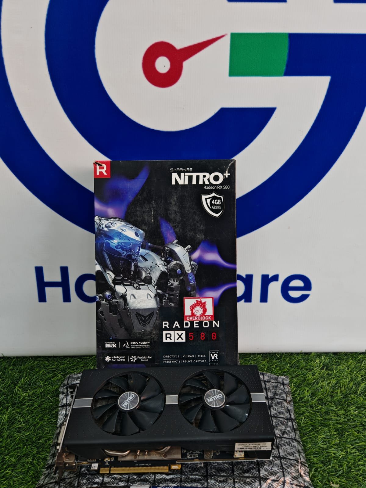 Graphic Card Amd Redeon Rx 580 4gb Ddr5 Sapphire Nitro Plus Dual fan