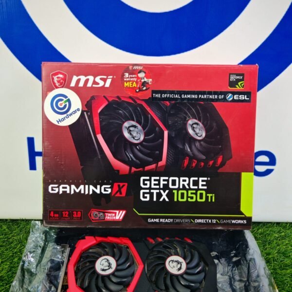 Graphic Card Nvidia Geforce Gtx 1050 Ti 4gb Ddr5 Msi Gaming x Dual fan