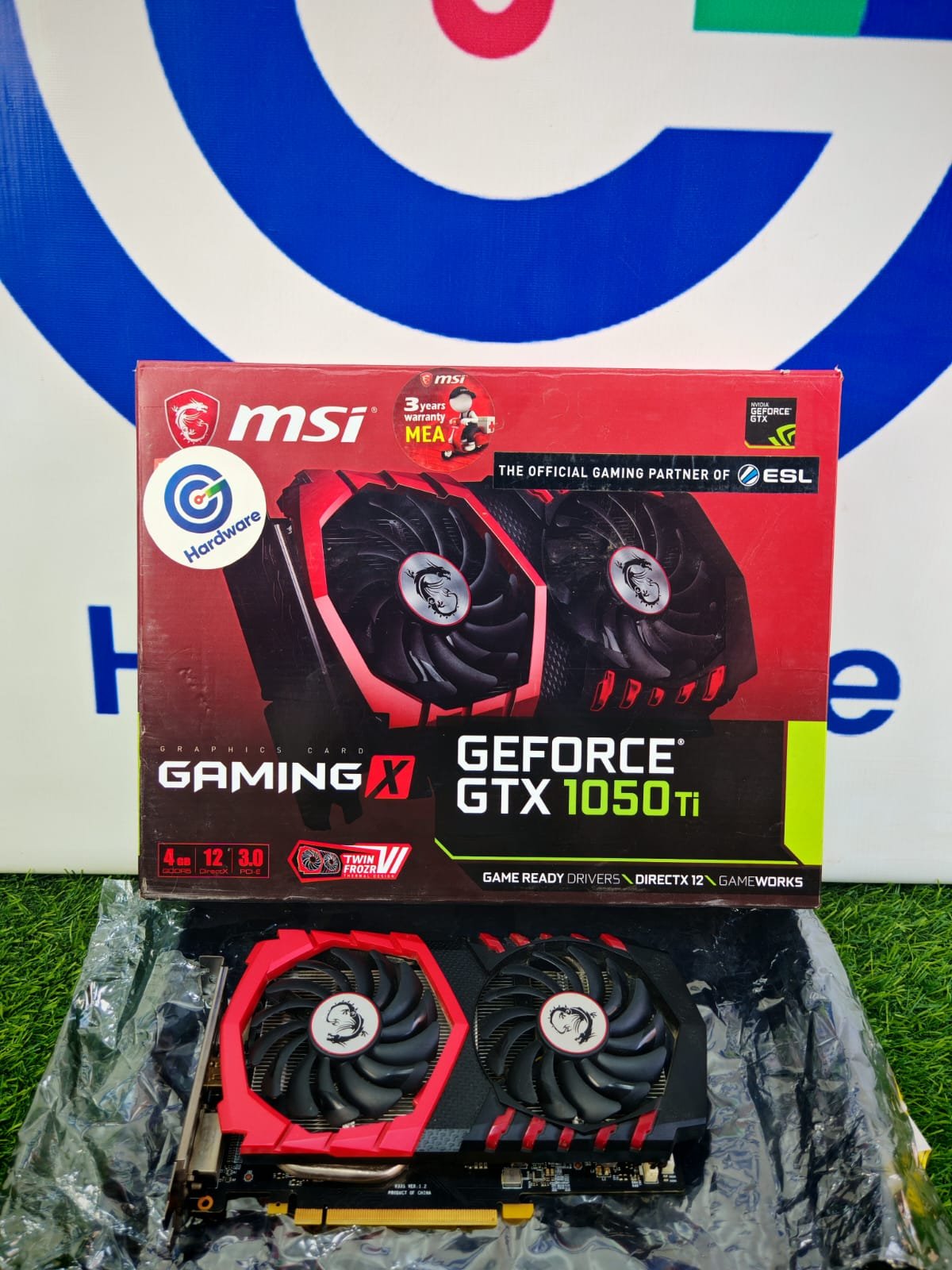 Graphic Card Nvidia Geforce Gtx 1050 Ti 4gb Ddr5 Msi Gaming x Dual fan