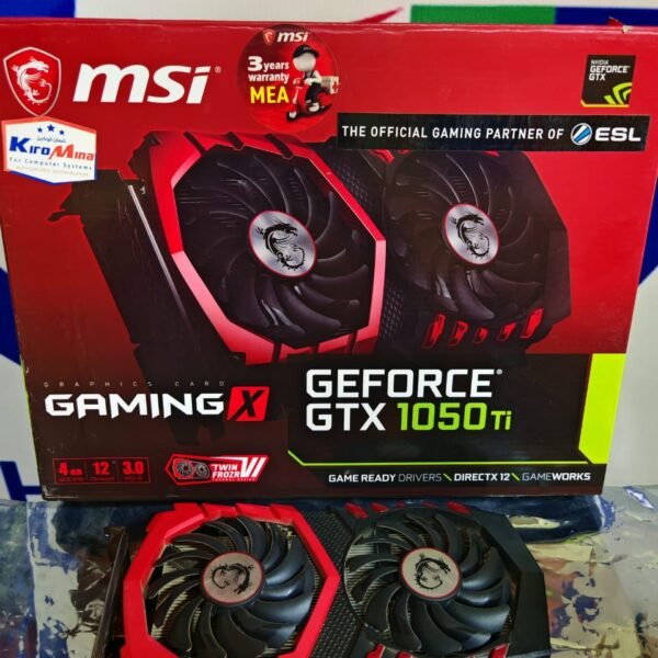 Graphic Card Nvidia GeForce GTX 1050 Ti 4GB GDDR5 MSI Gaming X
