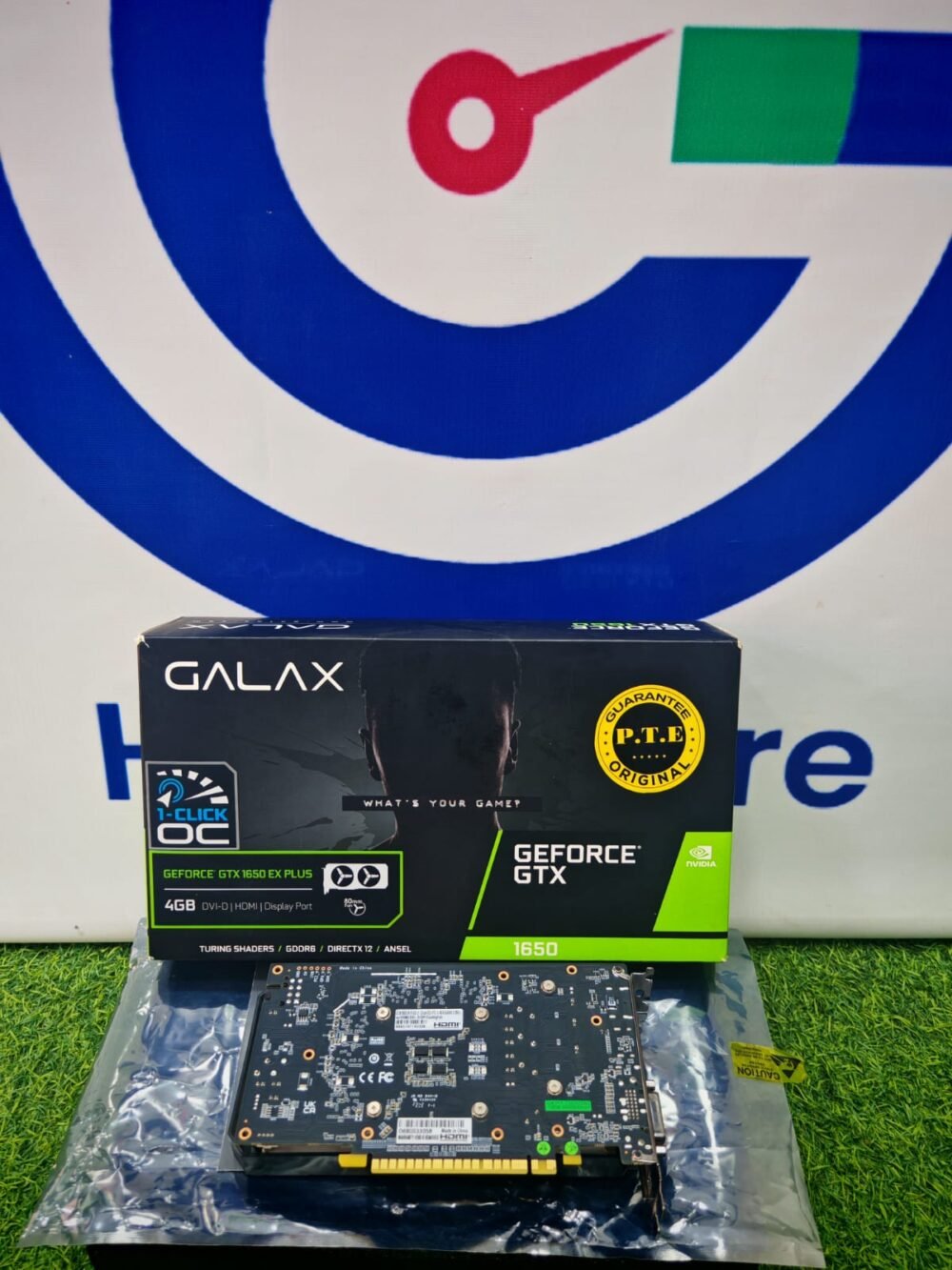 Galax Nvidia Geforce GTX 1650 4GB GDDR6 EX Plus 1-Click OC Dual Fan Graphics Card With Original Box