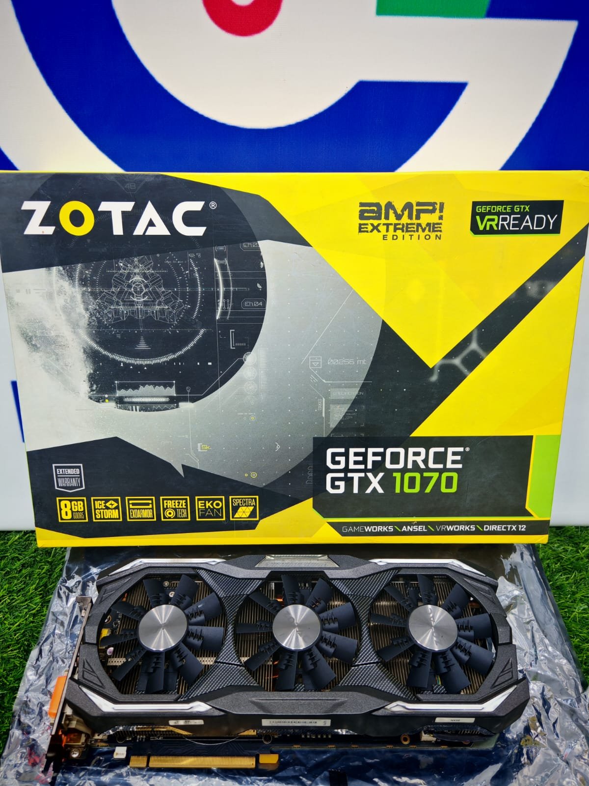 Graphic Card Nvidia Geforce Gtx 1070 8gb Ddr5 Zotac Amp Extreme Edition
