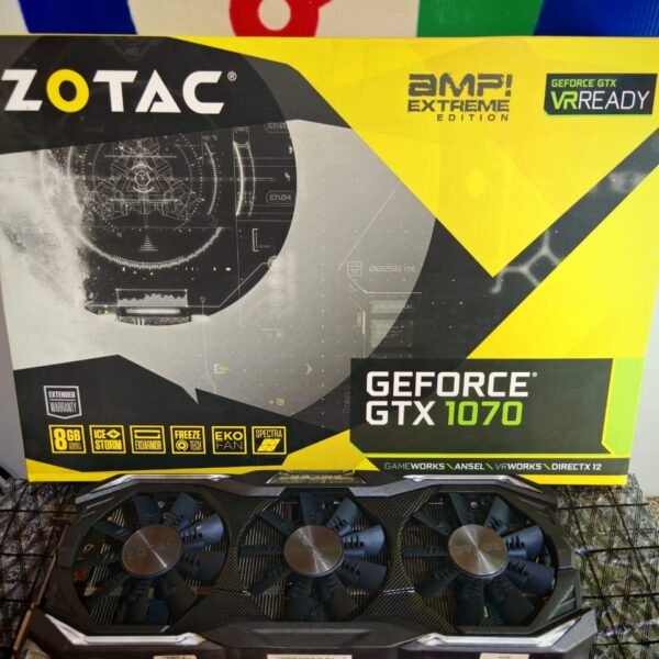 Graphic Card Nvidia Geforce Gtx 1070 8gb Ddr5 Zotac Amp Extreme Edition