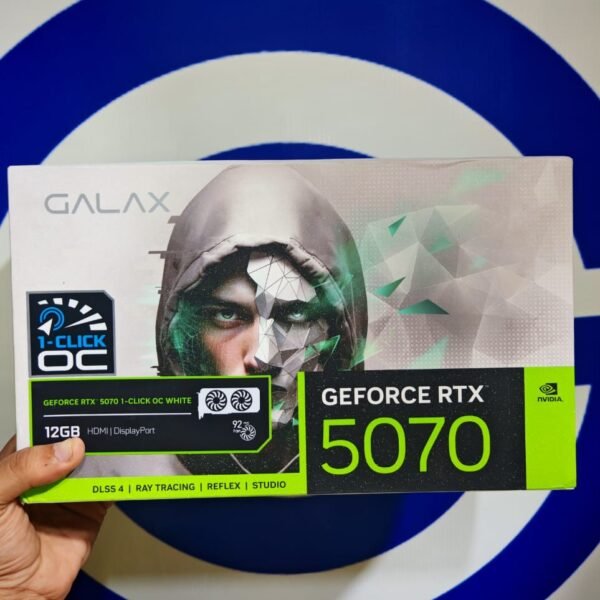 Graphic Card Nvidia GeForce RTX 5070 12GB DDR7 Galax Plus 1-Click OC WHITE