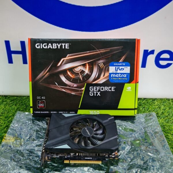 Gigabyte Nvidia Geforce GTX 1650 4GB GDDR6 OC Dual Fan Graphics Card Matte Black With Original Box
