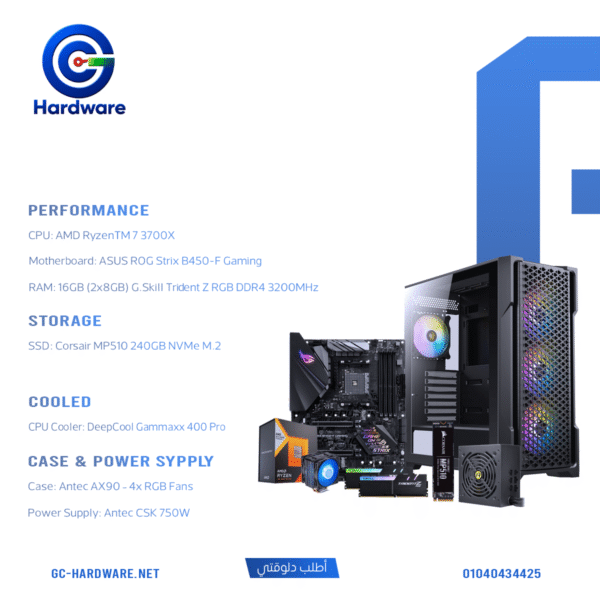 AMD Ryzen 7 3700X 16GB RAM 240GB SSD Desktop PC Build
