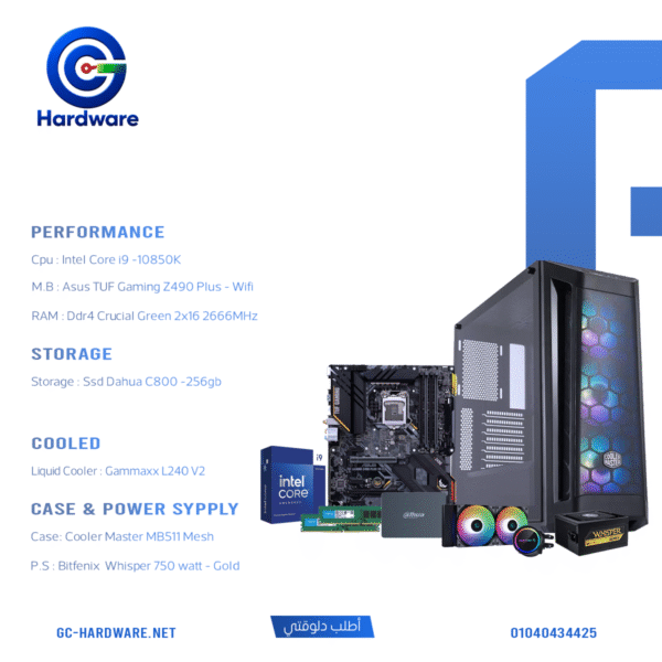 Intel Core i9-10850K 32GB RAM 256GB SSD Desktop PC Build
