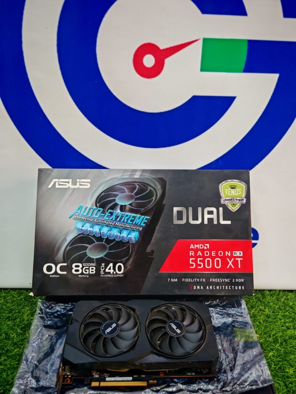Asus Amd Redeon Rx 5500 Xt 8gb Gddr6 Dual Fan Graphics Card Black