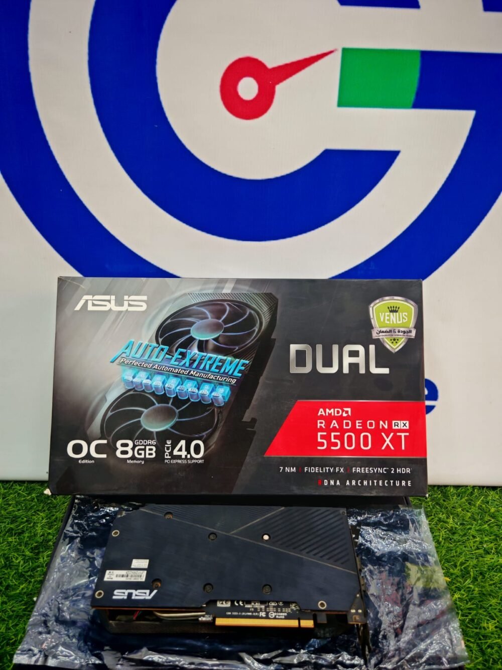 Asus Amd Redeon Rx 5500 Xt 8gb Gddr6 Dual Fan Graphics Card Black