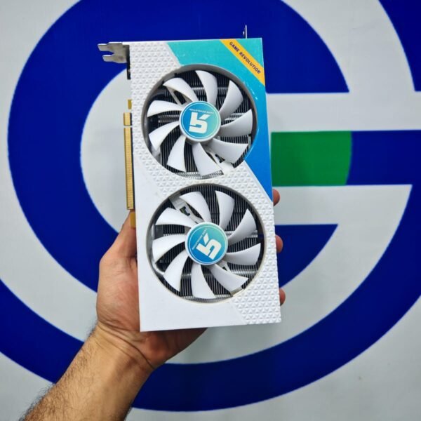Graphic Card Amd Redeon Rx 580 2048sp 8gb Ddr5 Game Revolution White Dual fan