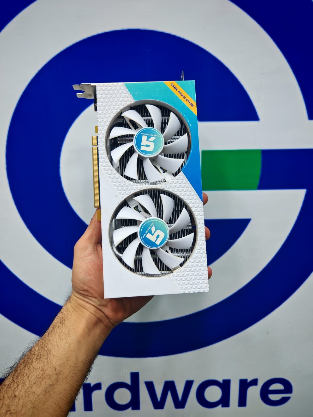 Graphic Card Amd Redeon Rx 580 2048sp 8gb Ddr5 Game Revolution White Dual fan