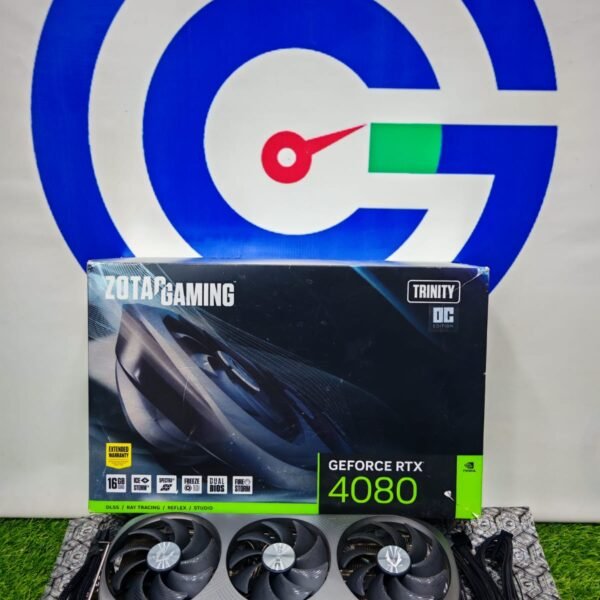 Graphic Card Nvidia Geforce Rtx 4080 16gb Ddr6X Zotac Gaming Trinity OC Black