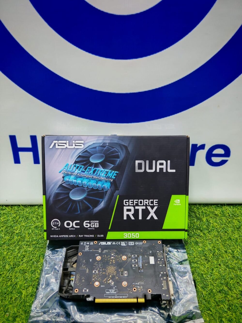 Asus Nvidia Geforce RTX 3050 6GB GDDR6 Dual OC Edition Dual Fan Graphics Card Black With Original Box