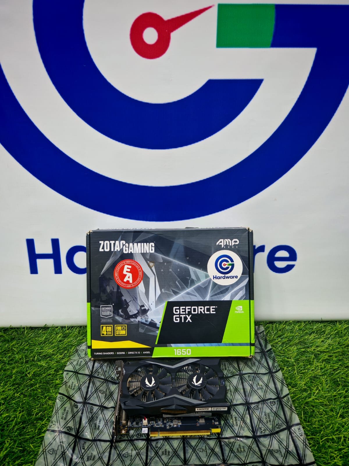 Graphic Card Nvidia Geforce Gtx 1650 4gb Ddr6 Zotac Amp Dual fan