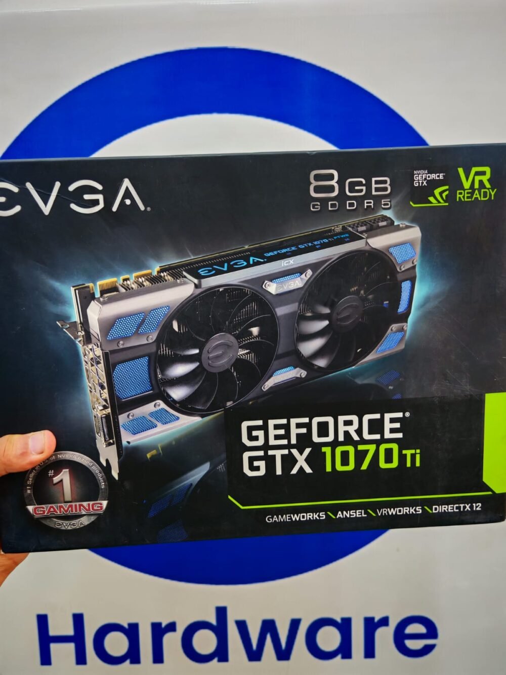 Graphic Card Nvidia Geforce Gtx 1070 Ti 8gb Ddr5 Evga Ftw2 ICX Gaming Dual fan Black
