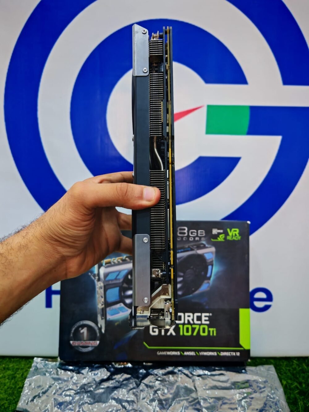 Graphic Card Nvidia Geforce Gtx 1070 Ti 8gb Ddr5 Evga Ftw2 ICX Gaming Dual fan Black