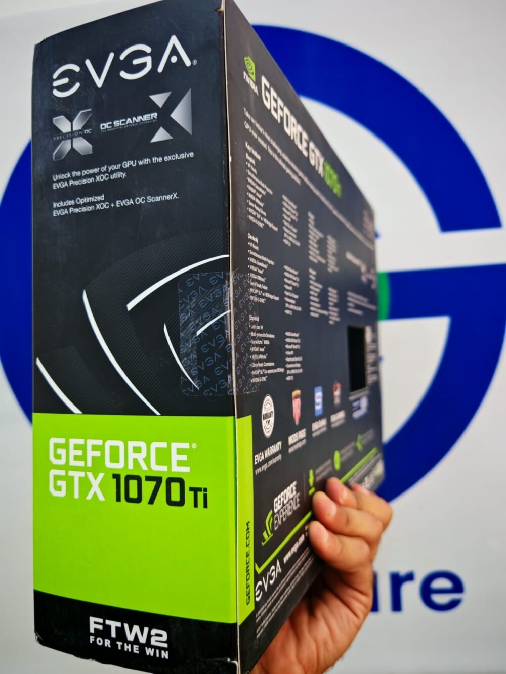 Graphic Card Nvidia Geforce Gtx 1070 Ti 8gb Ddr5 Evga Ftw2 ICX Gaming Dual fan Black