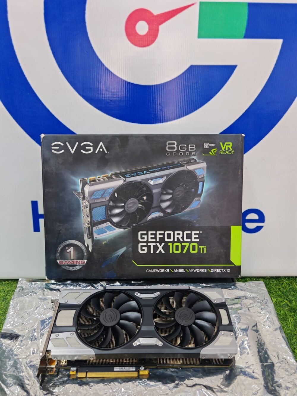 Graphic Card Nvidia Geforce Gtx 1070 Ti 8gb Ddr5 Evga Ftw2 ICX Gaming Dual fan Black