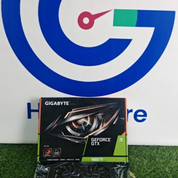 Gigabyte Nvidia GeForce GTX 1660 Ti 6GB GDDR6 OC Edition Dual Fan Graphics Card Black With Original Box