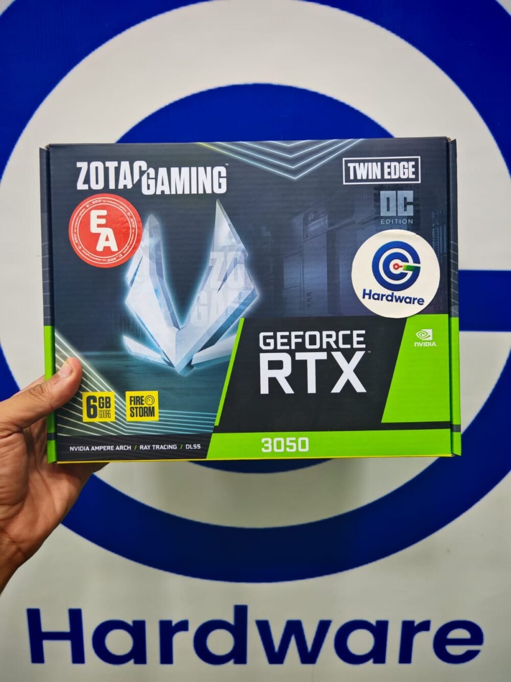Zotac Nvidia GeForce RTX 3050 6GB GDDR6 Gaming Twin Edge Dual Fan Graphics Card Black New