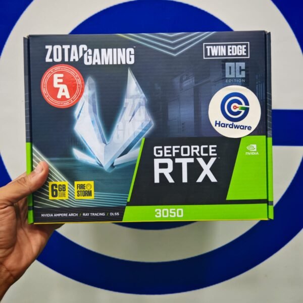 Zotac Nvidia GeForce RTX 3050 6GB GDDR6 Gaming Twin Edge Dual Fan Graphics Card Black New