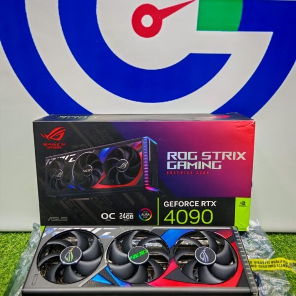 Asus Nvidia GeForce RTX 4090 24GB GDDR6X ROG Strix Gaming OC Edition Triple Fan Graphics Card With Original Box