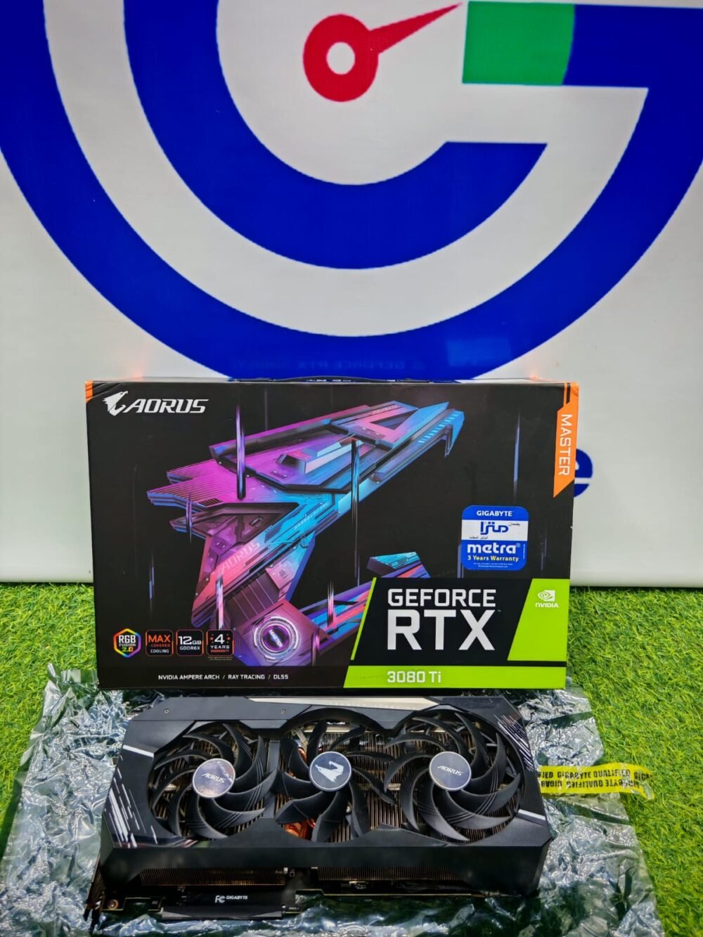 Gigabyte Nvidia Geforce RTX 3080 Ti 12GB GDDR6X Aorus Master Triple Fan Graphics Card With Original Box