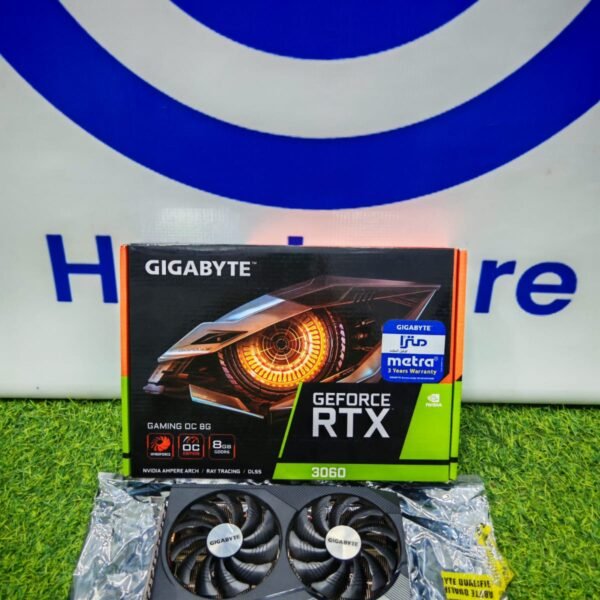 Gigabyte Nvidia Geforce RTX 3060 8GB GDDR6 Windforce OC Edition Dual Fan Graphics Card Come With Original Box