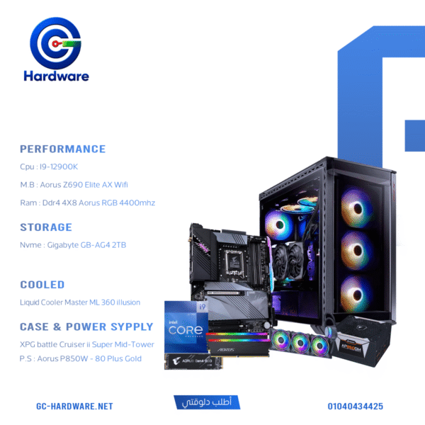 Intel Core i9-12900K 32GB RAM 2TB NVMe Aorus Z690 Desktop PC Build