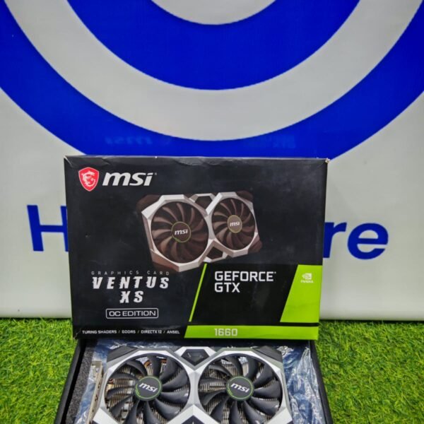 MSI Nvidia Geforce GTX 1660 6GB GDDR6 Ventus XS OC Edition Dual Fan Graphics Card With Original Box