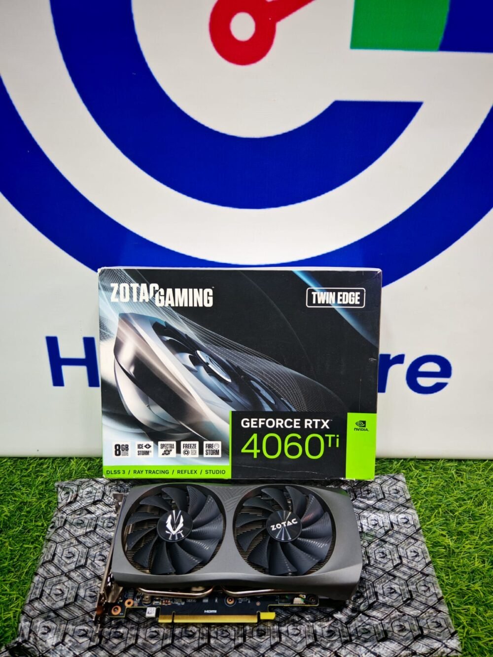 Zotac Nvidia Geforce Rtx 4060 Ti 8gb Gddr6 Twin Edge OC Black Edition Dual fan Graphic Card With Box