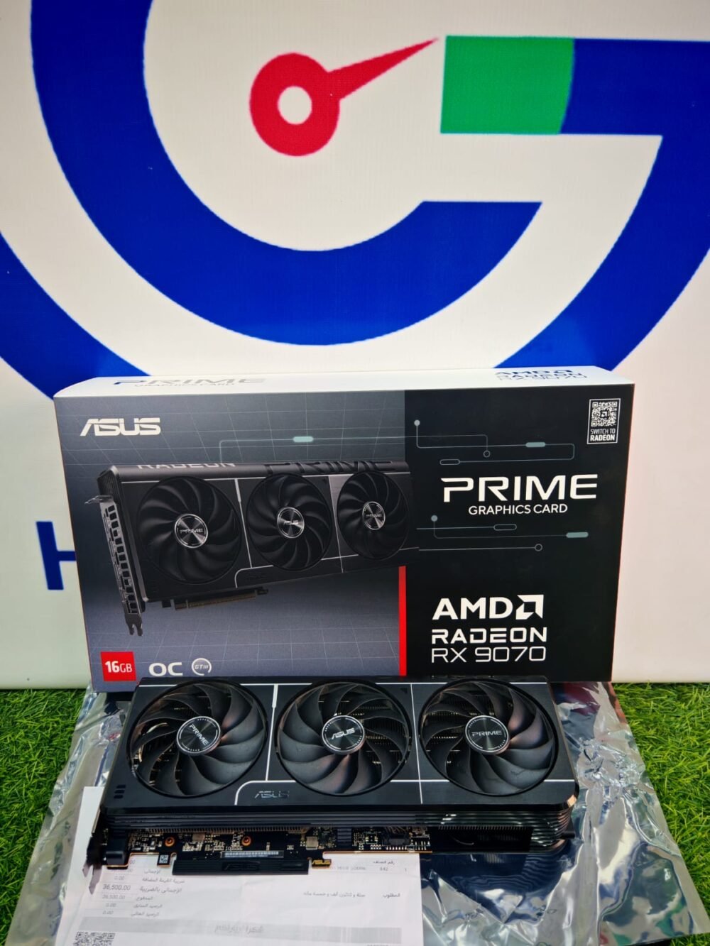 Asus AMD Radeon RX 9070 16GB GDDR6 Prime OC Edition Triple Fan Graphics Card
