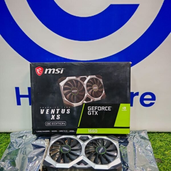 MSI Nvidia Geforce GTX 1660 6GB GDDR6 Ventus XS OC Edition Dual Fan Graphics Card With Original Box
