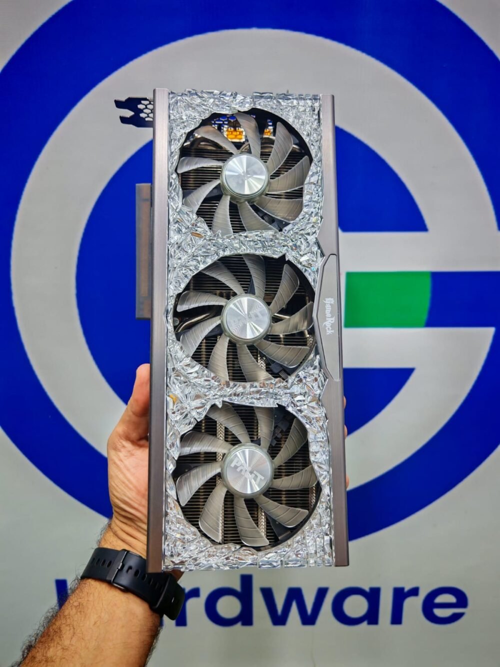 Palit Nvidia Geforce RTX 3080 10GB GDDR6X GameRock V1 LHR Triple Fan Graphics Card White