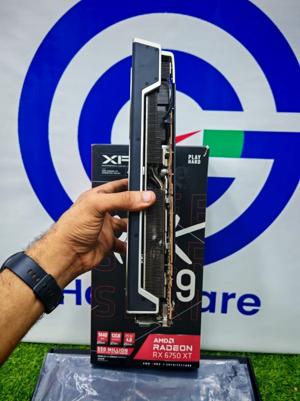 XFX AMD Radeon RX 6750 XT 12GB GDDR6 Speedster QICK 319 Triple Fan Graphics Card With Original Box